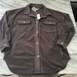 NWT Natural Reflections Fleece Shirt Jacket
